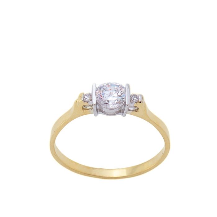 Złoty pierścionek zaręczynowy 585 P1152