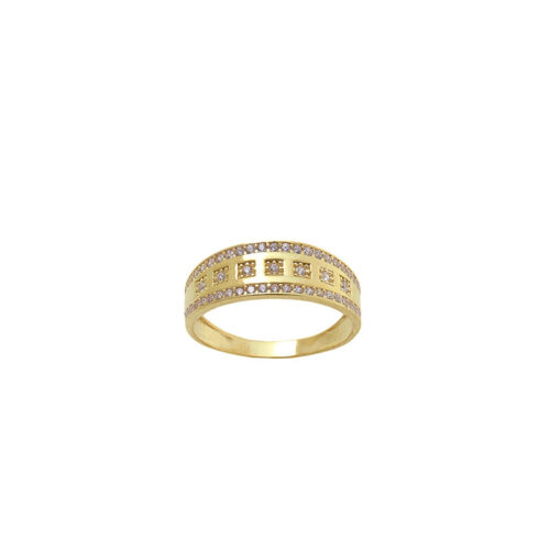 1430 złoty pierścionek płaski 585