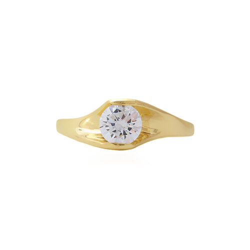 Złoty Pierścionek zaręczynowy cyrkonia 585 P62